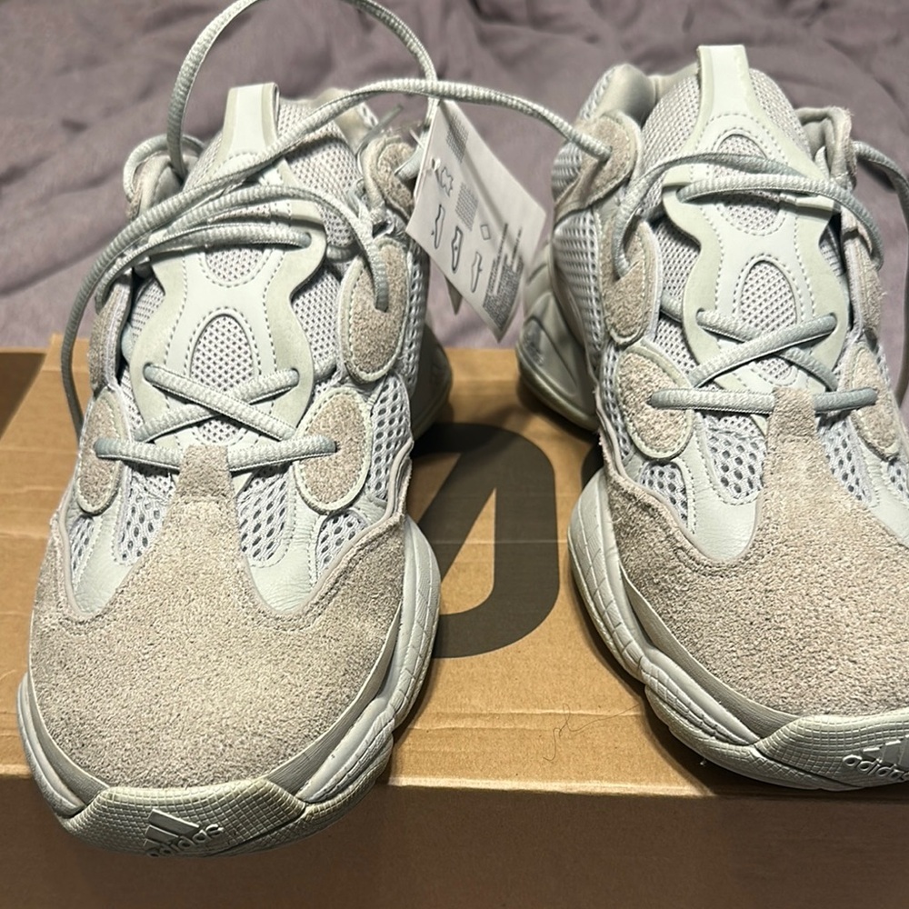 Adidas Gray Sneakers with Unique Lacing System